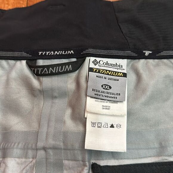 Columbia Men’s Titanium Softshell Ski Pants Black Omni Tech size XXL - Picture 12 of 15